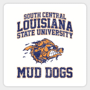 SCLSU Mud Dogs Football (Variant) Magnet